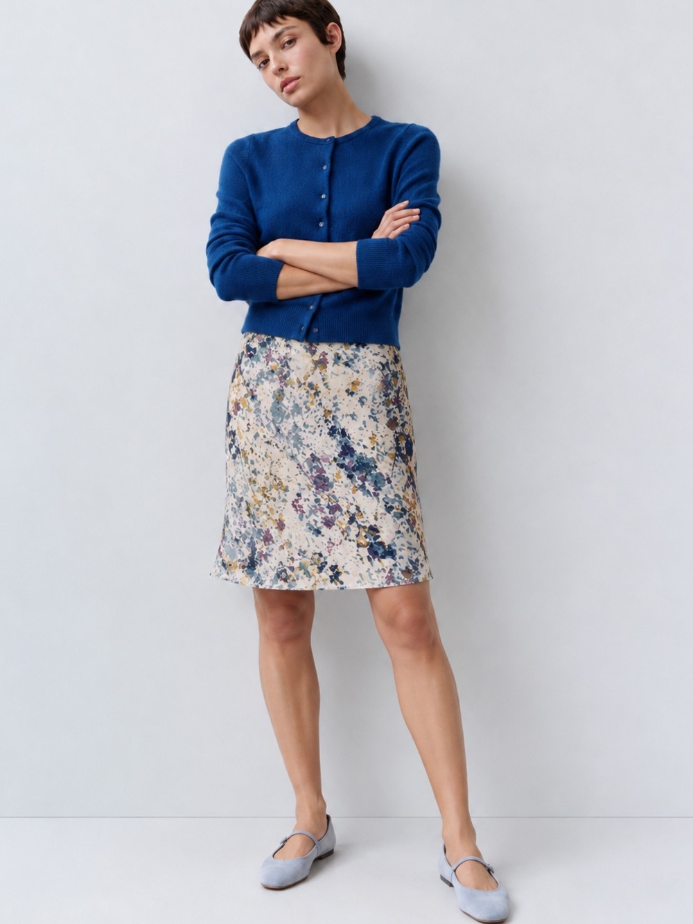NWT Anthropologie The Tilda Knee Slip Skirt